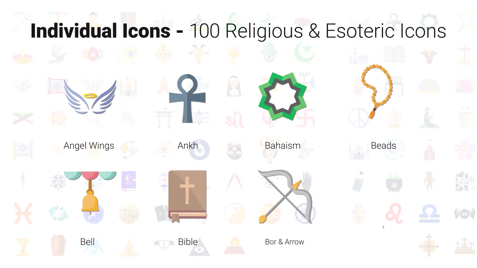 100 Religious Icons Videohive 29967265 After Effects Image 5