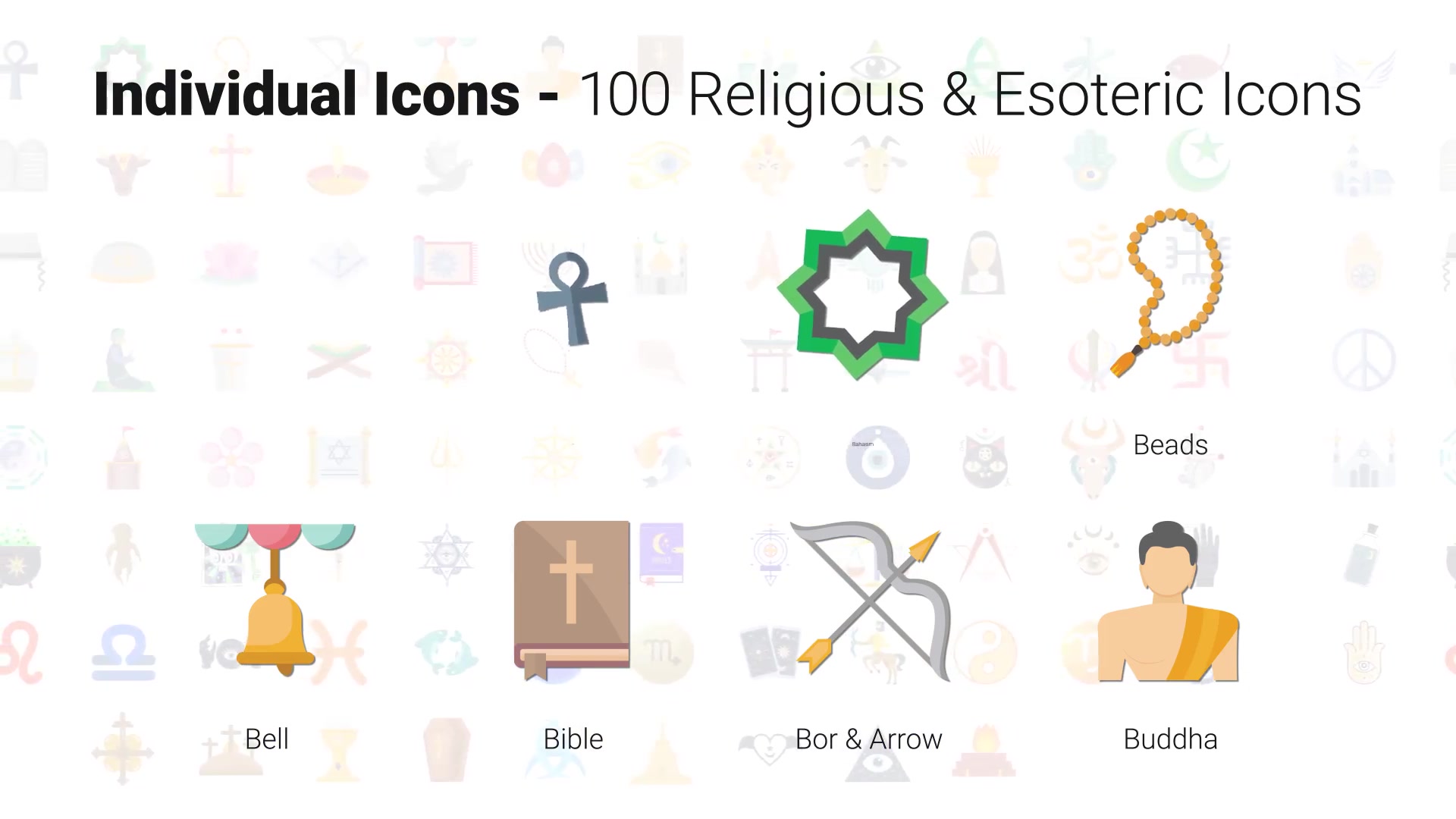 100 Religious Icons Videohive 29967265 After Effects Image 6