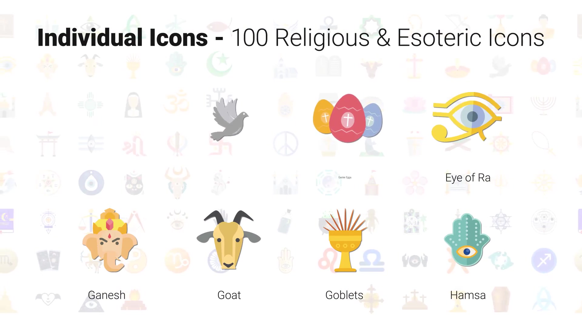 100 Religious Icons Videohive 29967265 After Effects Image 9