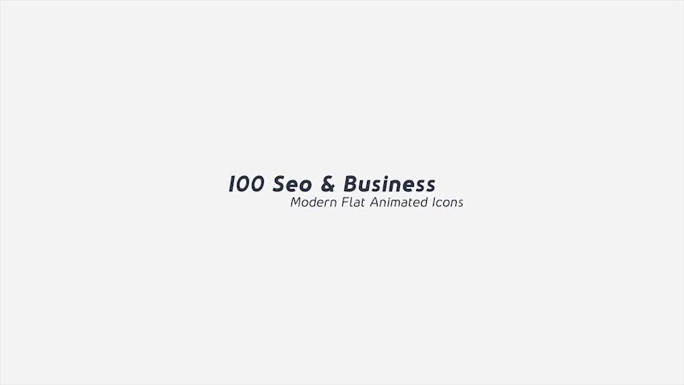 100 Seo & Business Modern Flat Animated Icons - Download Videohive 15948640