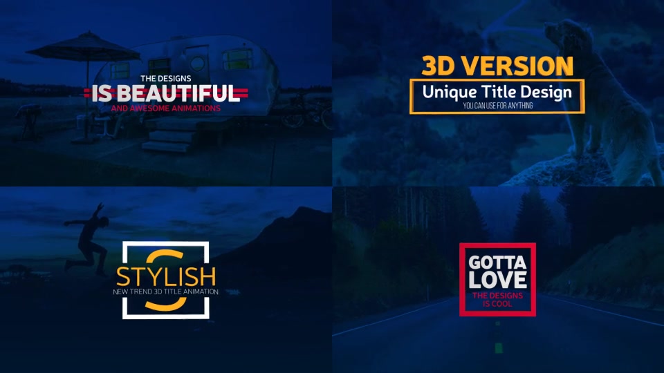100+ Simple 3D Titles V1.2 - Download Videohive 21991295