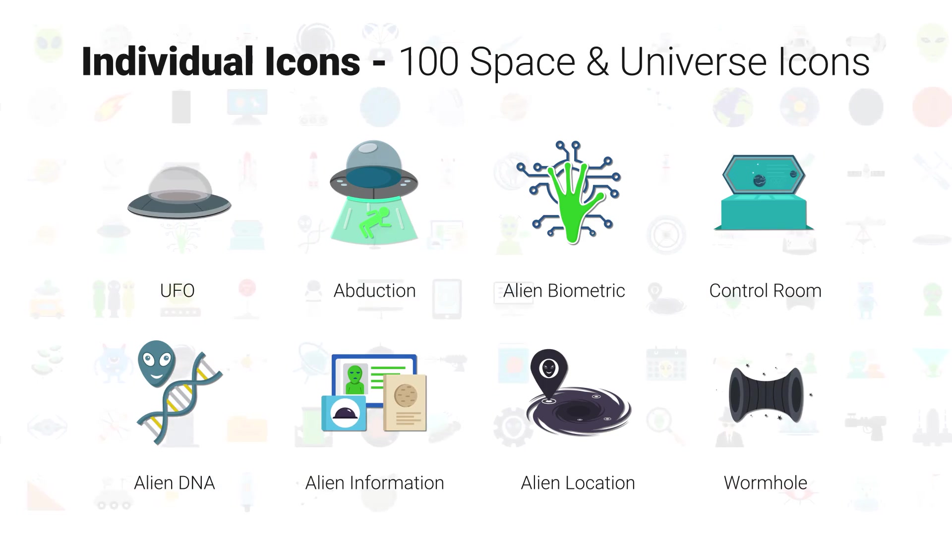 100 Space & Universe Icons Videohive 30006608 After Effects Image 10