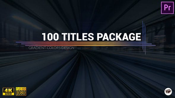 100 Titles Gradient Design Pack MOGRT - Download Videohive 23486290