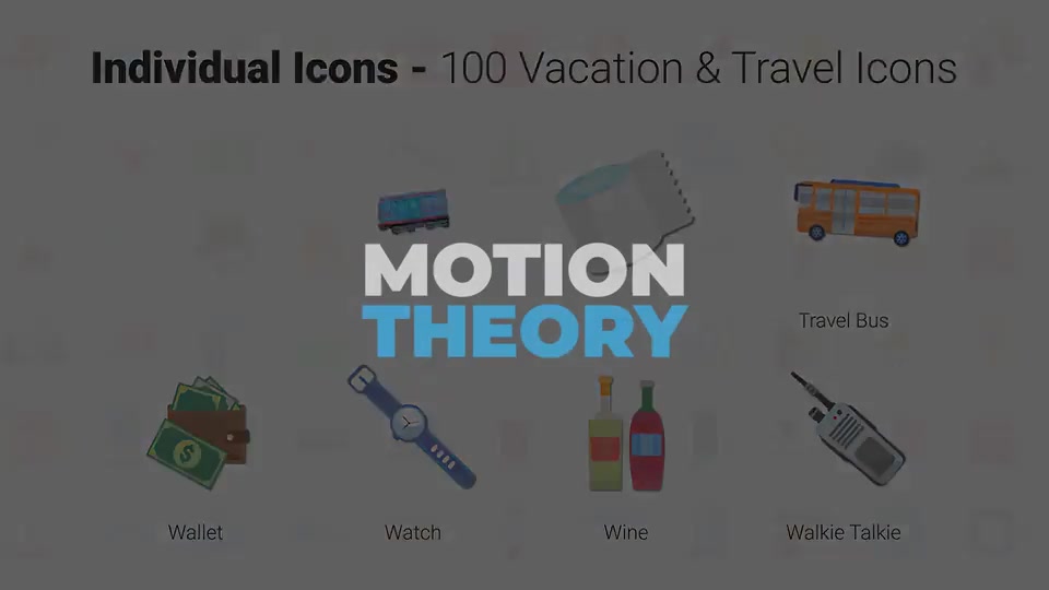 100 Travel & Vacation Icons Videohive 32262002 After Effects Image 12