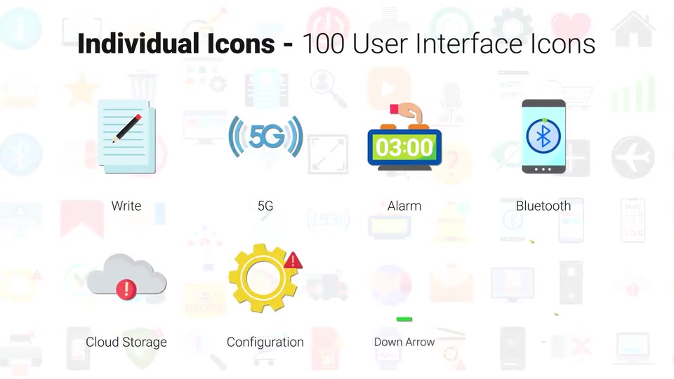 100 User Interface Icons Videohive 33180948 After Effects Image 11