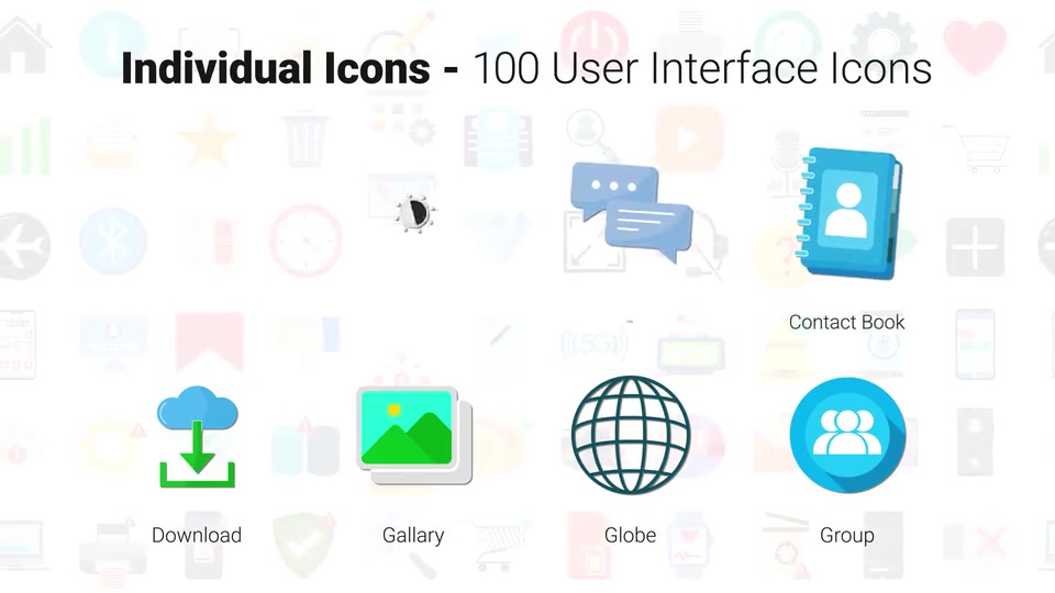100 User Interface Icons Videohive 33180948 After Effects Image 6