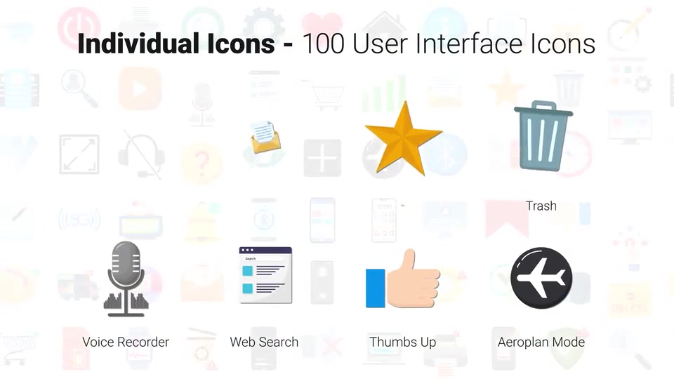 100 User Interface Icons Videohive 33180948 After Effects Image 9
