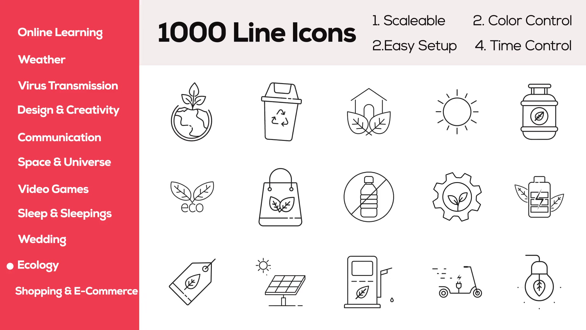 1000+ Line Icons Pack Videohive 35290895 After Effects Image 9