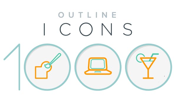 1000 Outline Icons - Videohive Download 19720609