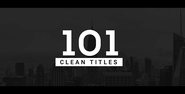 101 Clean Titles Pack - Download Videohive 19881916