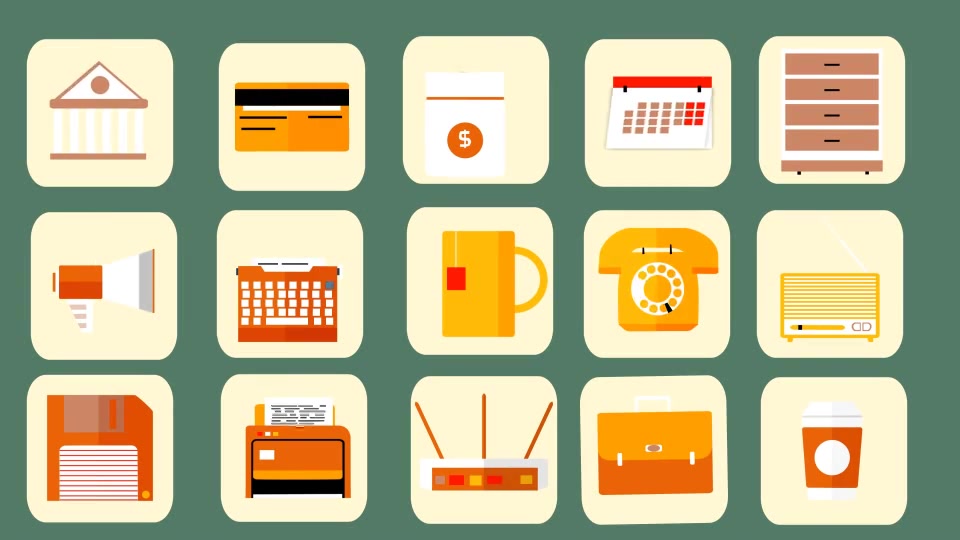 105 Animated Icons Videohive 11592941 After Effects Image 12