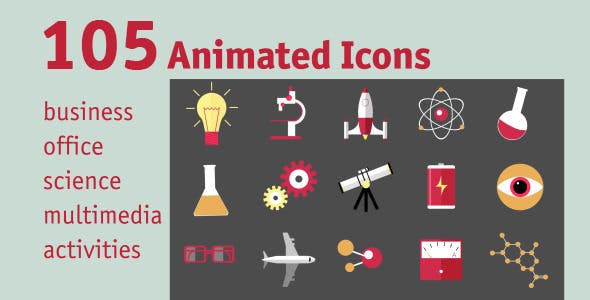 105 Animated Icons - Download 11592941 Videohive