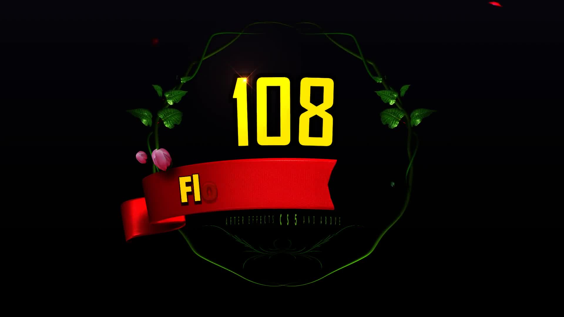 108 flower elements after effect free downloas