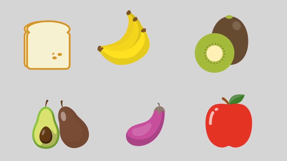 110 Nature, Fruits and Vegetables Icons Videohive 22595923 After Effects Image 13