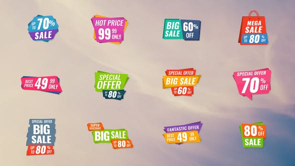 12 Sale Banners - Download 21623212 Videohive