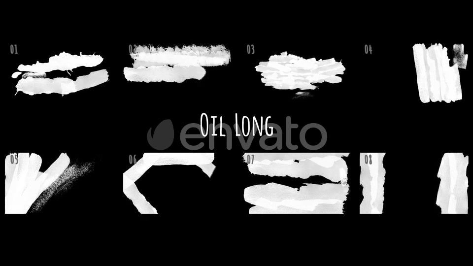 120 Paint Brush Matte Transitions HD Pack Videohive 22816638 Motion Graphics Image 4
