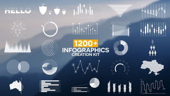 1200+ Infographics Pack - Videohive 39627367 Download