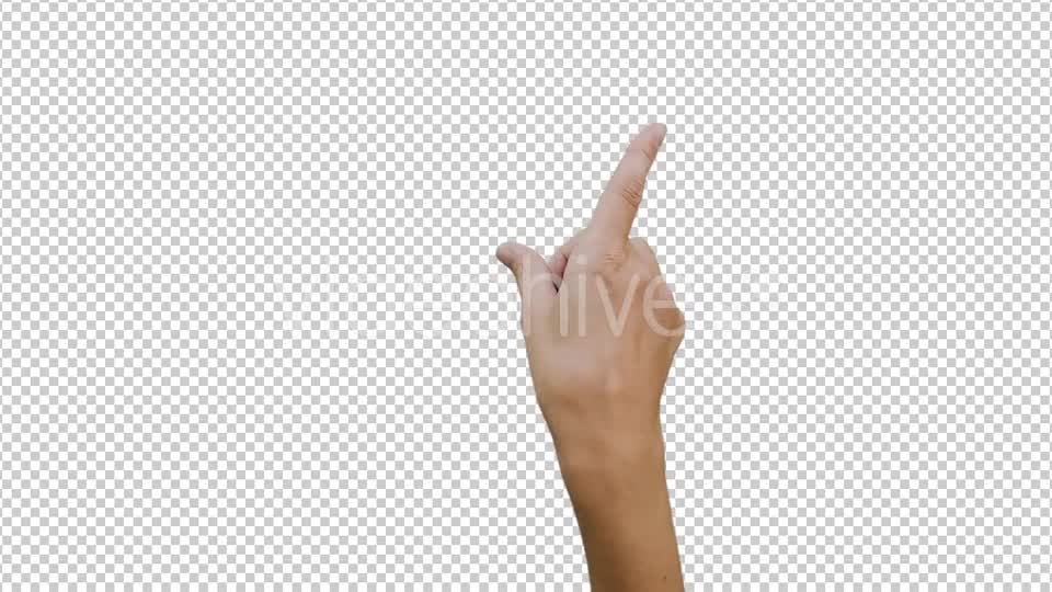 14 Footage Female Hand Gestures Touchscreen  - Download Videohive 12518695