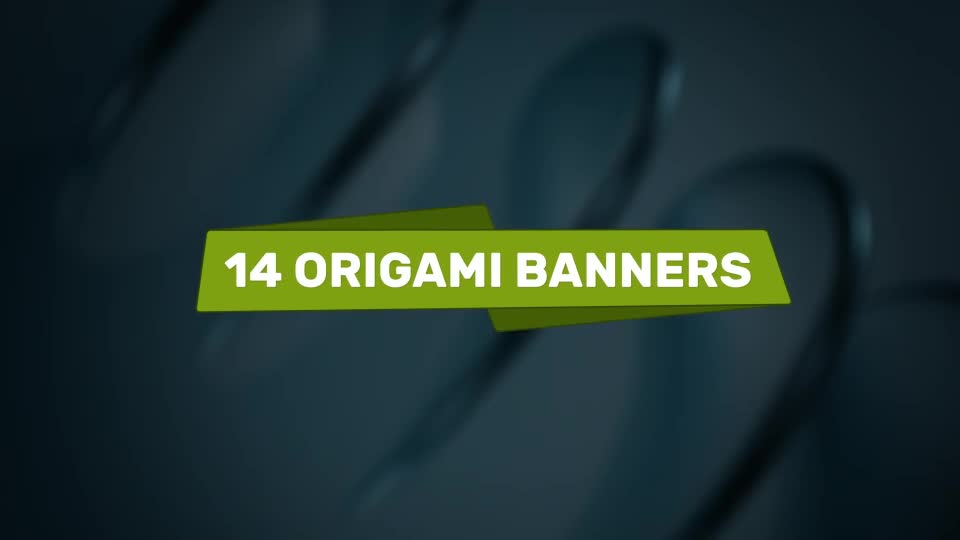 14 Origami Banners Videohive 39029841 After Effects Image 1