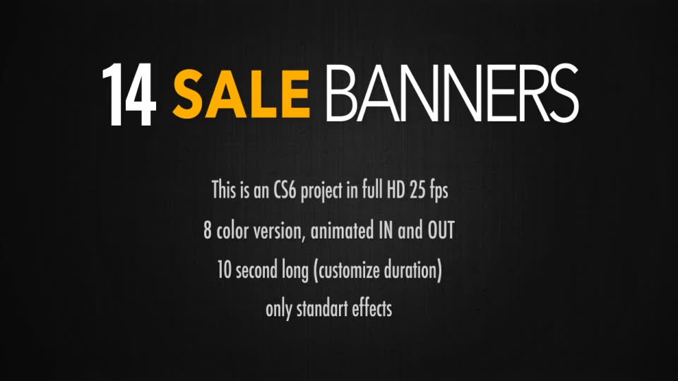 14 Sale Banners Videohive 19839493 After Effects Image 2