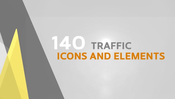 140 Traffic Icons and Elements - Videohive 20083280 Download