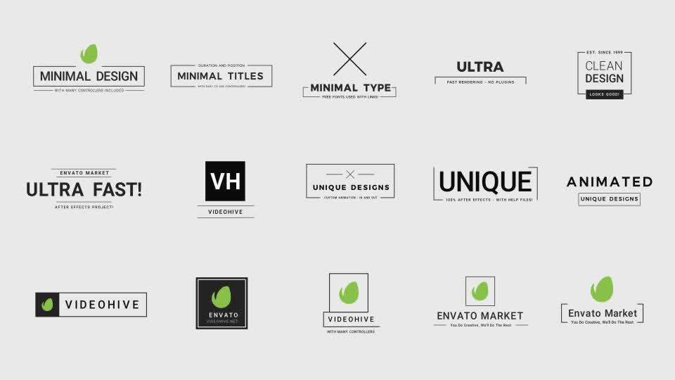 15 Clean and Minimal Titles! Videohive 19527019 After Effects Image 1