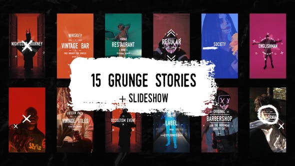 15 Grunge Instagram Stories and Reels - Download Videohive 36421593