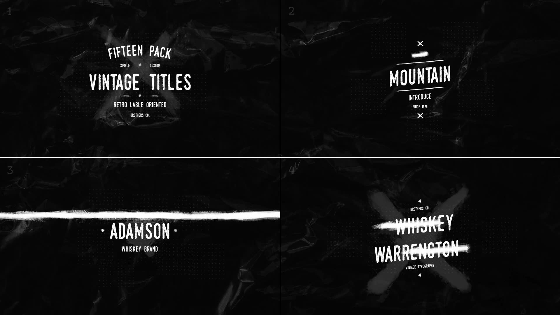 15 Grunge Vintage Titles Pack 3 Videohive 33744893 After Effects Image 3