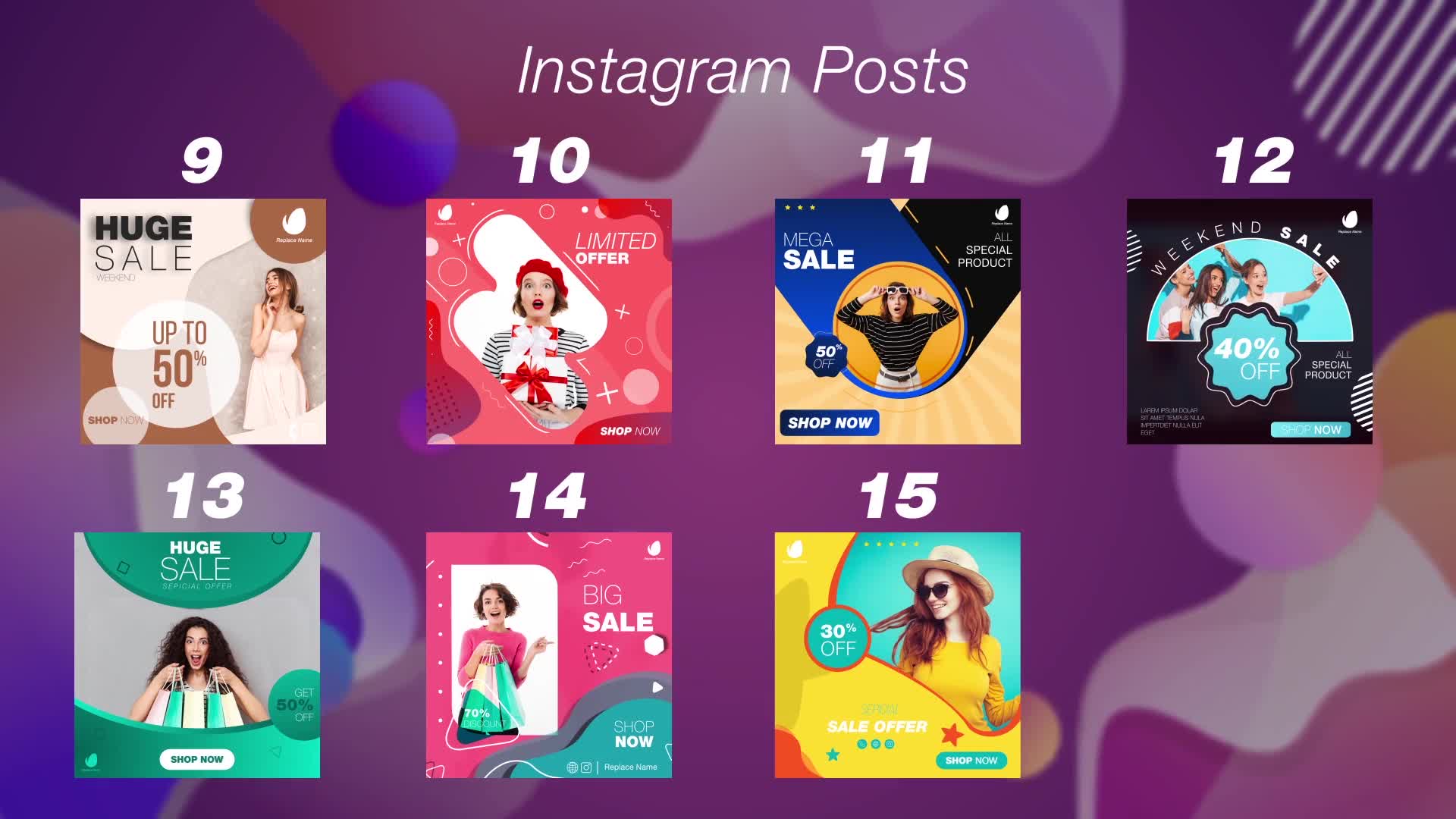 15 Instagram Cool Posts Videohive 26148239 After Effects Image 10