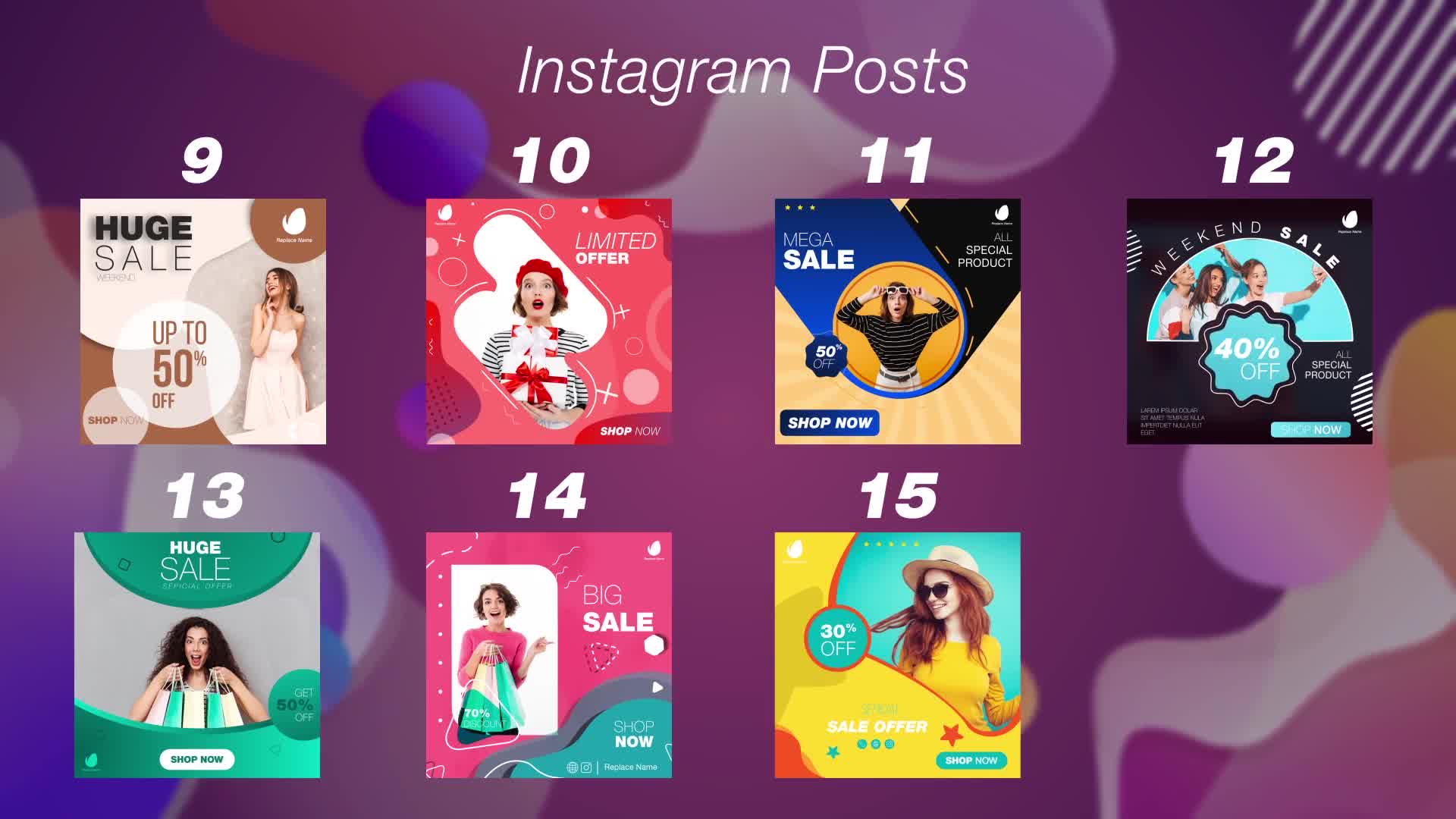 15 Instagram Cool Posts Videohive 26148239 After Effects Image 11