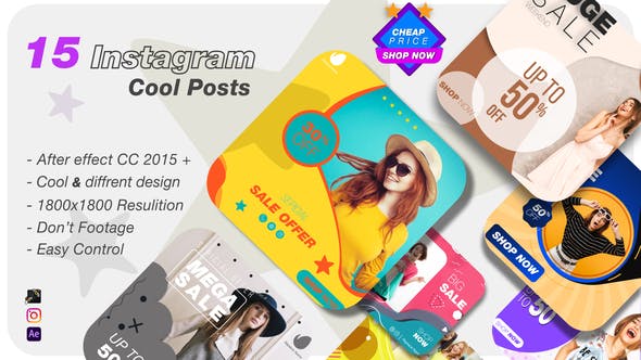 15 Instagram Cool Posts - Download Videohive 26148239