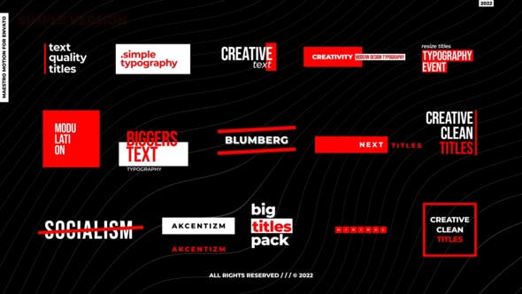 15 Modern Titles | After Effects - Download 38651826 Videohive