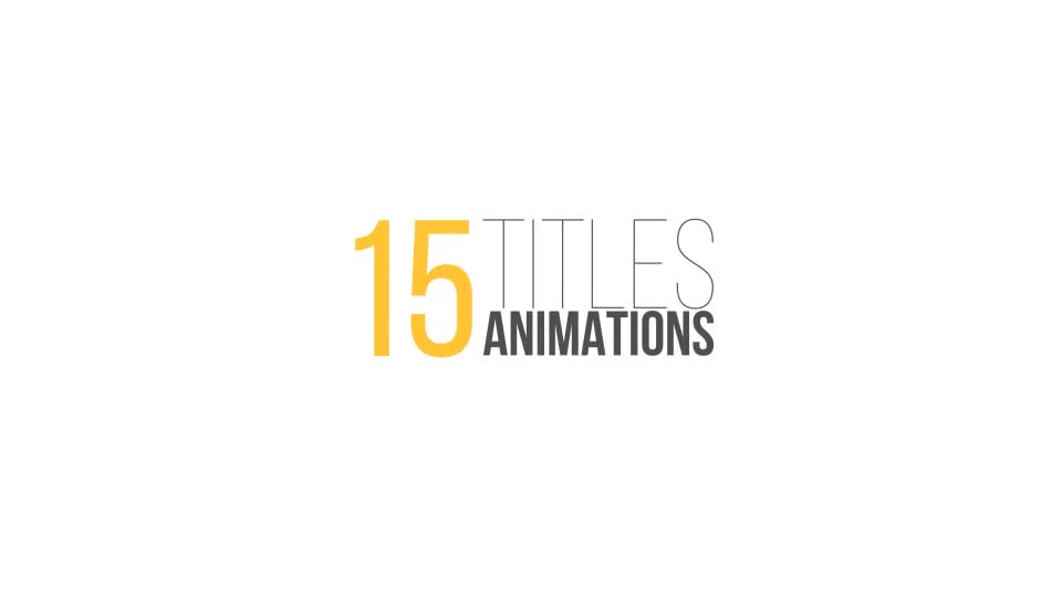 15 Title Animations Videohive 15782157 After Effects Image 1