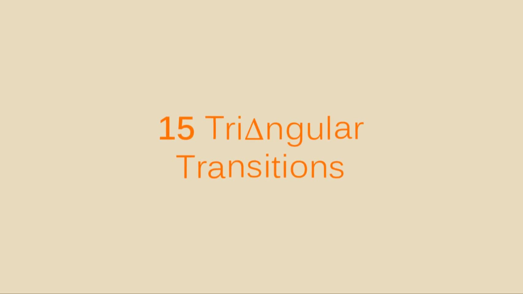 15 Triangular Transitions - Download Videohive 8504859