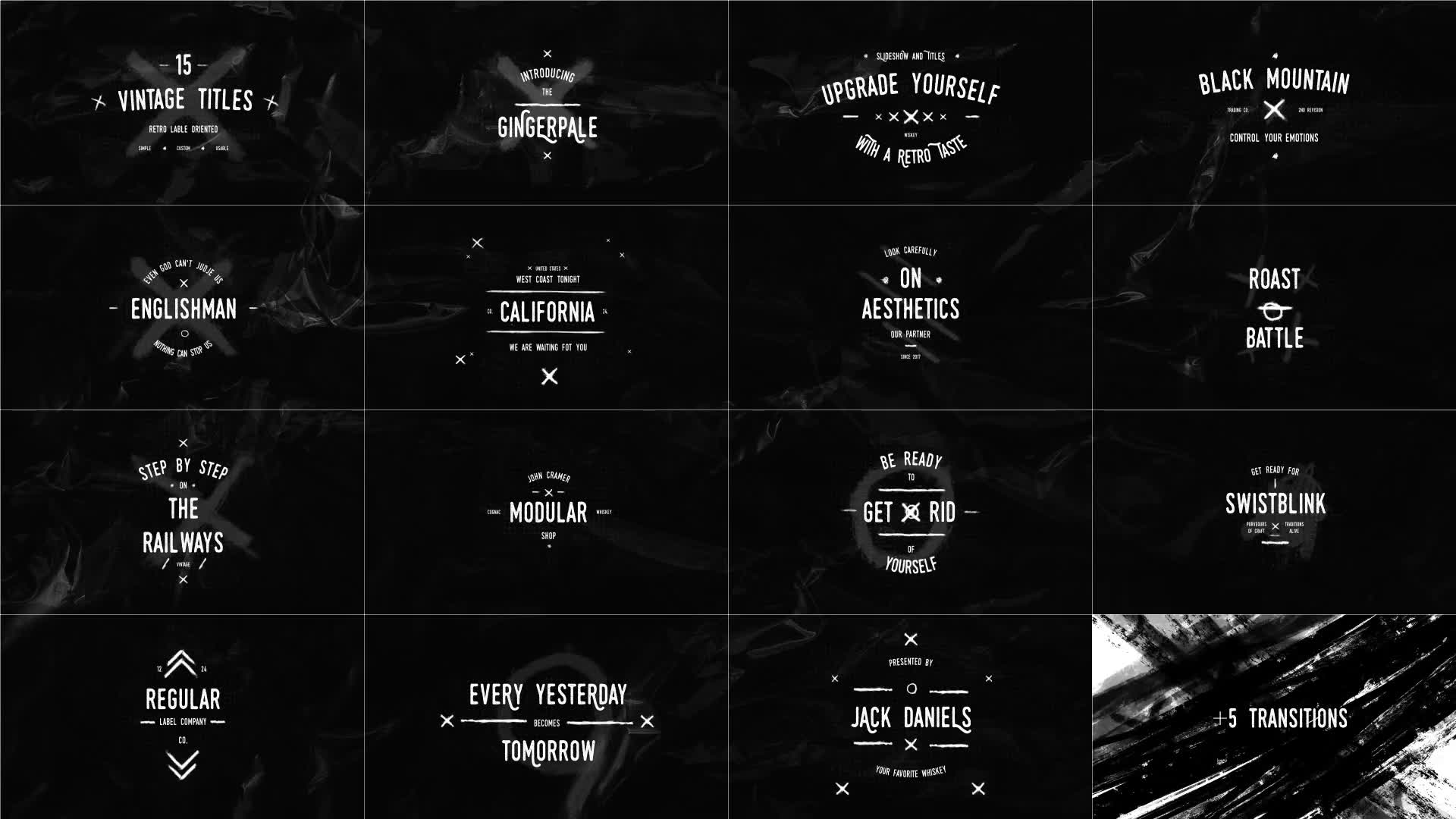 15 Vintage Titles Pack 2 Videohive 33474822 After Effects Image 2
