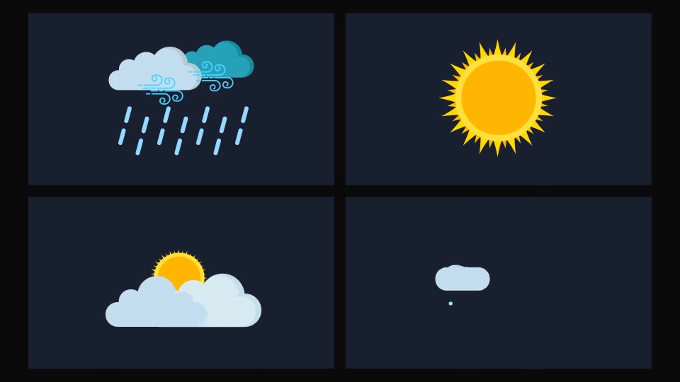 15 Weather Icons Pack Videohive 24658488 Premiere Pro Image 6