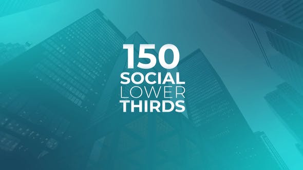 150 Social Media Lower Thirds - Videohive 24581188 Download