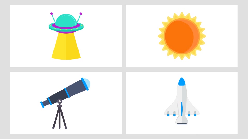 16 Animated Space Icons Pack Videohive 24350877 After Effects Image 10