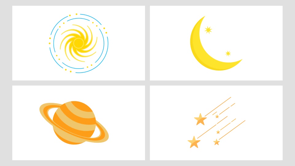 16 Animated Space Icons Pack Videohive 24350877 After Effects Image 6