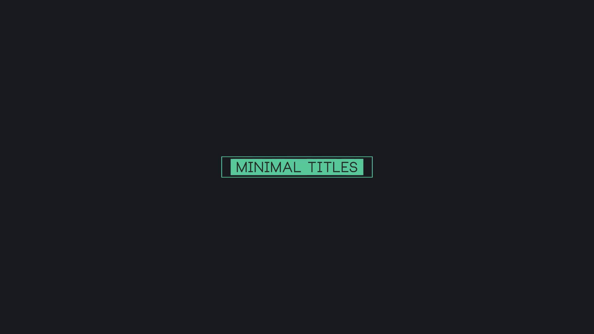 16 Minimal Titles - Download Videohive 16092182