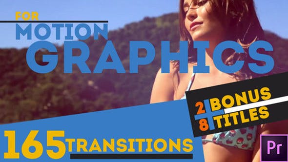 165 Transitions & 28 Titles Pack Motion Graphics | MOGRT - Download Videohive 22631668