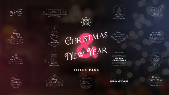 17 Christmas & New Year Titles - Download Videohive 18862641