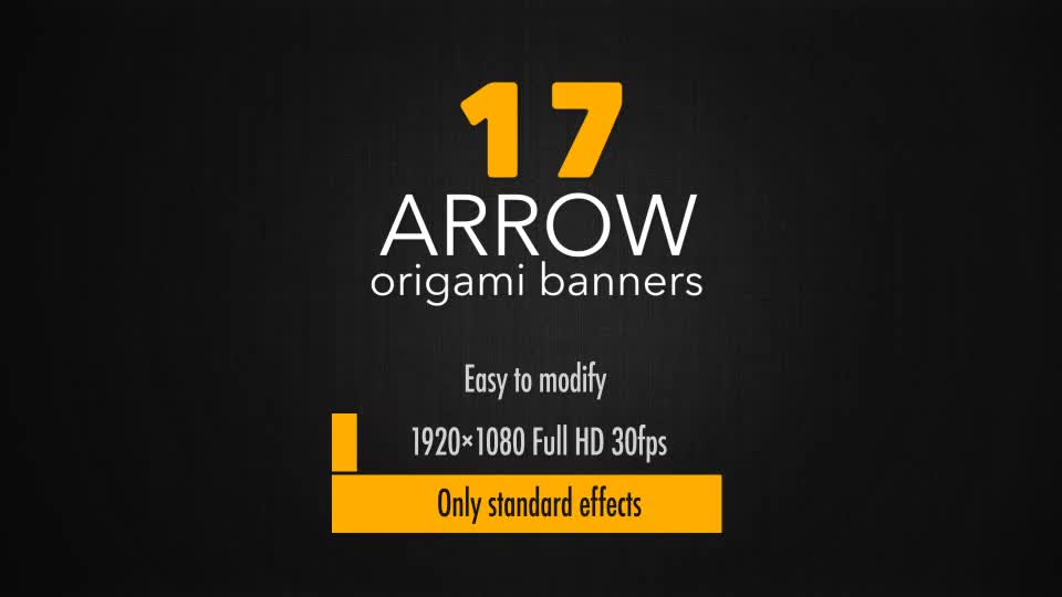 17 Origami Arrow Banners Videohive 24156500 After Effects Image 1