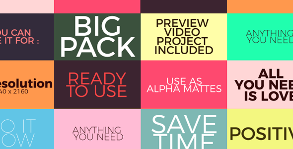 170 Alpha Mattes Transitions - Download Videohive 17441040