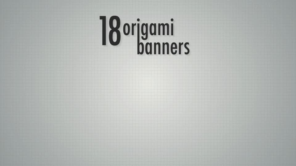 18 Origami banners Videohive 18286271 After Effects Image 1