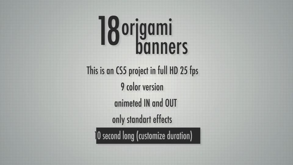 18 Origami banners Videohive 18286271 After Effects Image 2