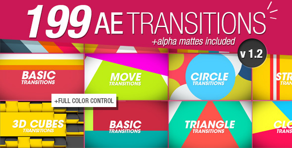 199 Transitions Pack v1.2 - Download Videohive 8934642