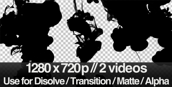 2 Ink Flowing in Water Transition / Matte / Mask - Download Videohive 159377