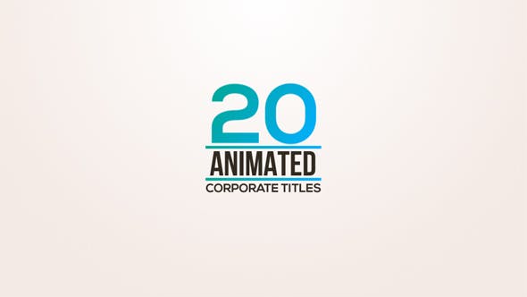 20 Animated Titles - Videohive 18722056 Download