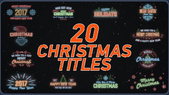 20 Christmas Titles - Download Videohive 19068504